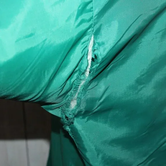 Vintage 70s 80s Garamont Sport Large Green White Varsity Letterman Retro Jacket - Picture 11 of 12